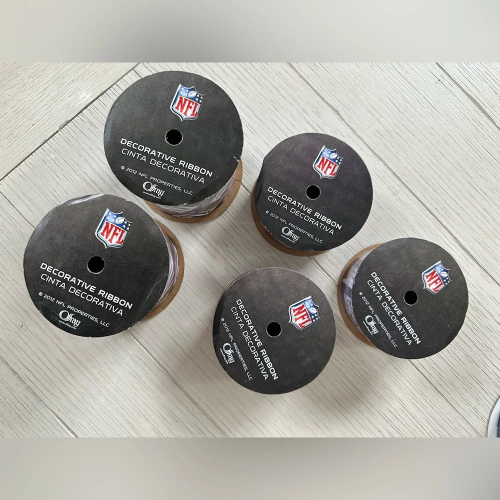 NEW • New York Giants Football Ribbon Bundle • 5 Piece Set - Picture 2 of 5